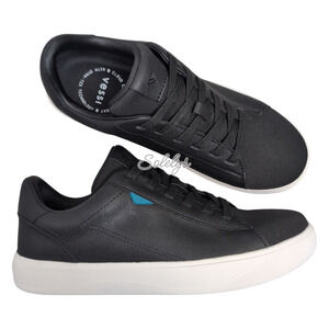 Vessi Soho Womens 7 Waterproof Black White Low Top Vegan Leather Casual Sneaker